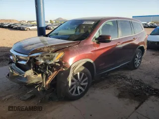 2021 Honda Pilot EX z VIN 5FNYF5H38MB017617, wystawiony jako Copart lot #44785305 z przebiegiem 75 879 mil mil oraz Szkoda całkowita • Salvage title. Historia ofert i sprzedaży dostępna na DreamBid. Obrazek 1.