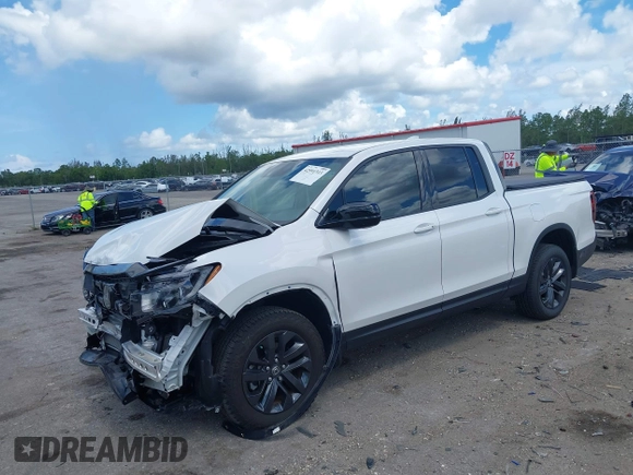 2024 Honda Ridgeline Sport with VIN 5FPYK3F14RB011166, listed as a IAAI auction lot 42591313 with 5,175 mi miles and . Bid and sale history available at DreamBid. Image 17.