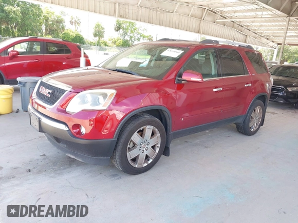 2010 GMC Acadia SLT2 z VIN 1GKLVNED9AJ136747, wystawiony jako IAAI lot #42478544 z przebiegiem 165 053 mil mil oraz . Historia ofert i sprzedaży dostępna na DreamBid. Obrazek 2.