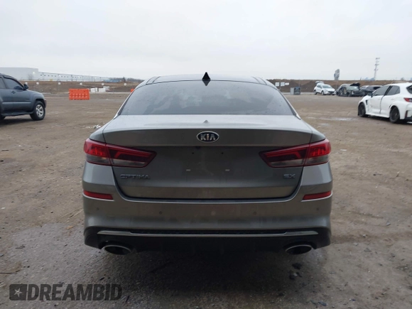 2019 Kia Optima EX with VIN 5XXGU4L1XKG324394, listed as a IAAI auction lot 41607905 with 69,980 mi miles. Bid and sale history available at carsss.com. Image 16.