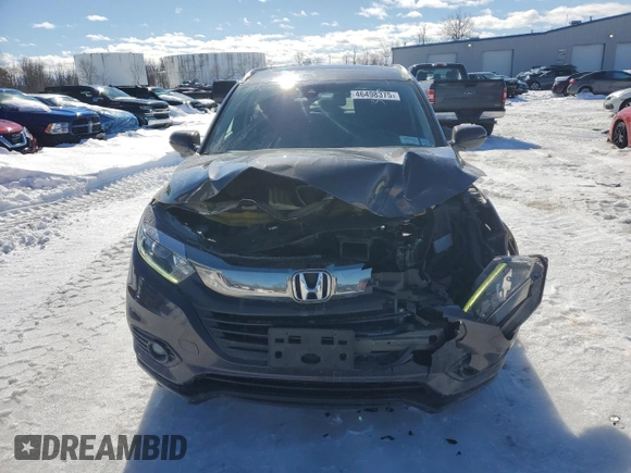 2019 Honda HR-V EX-L with VIN 3CZRU6H7XKM717029, listed as a Copart auction lot 46498375 with 36,609 mi miles and Salvage Title. Bid and sale history available at carsss.com. Image 5.