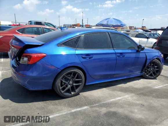 2022 Honda Civic Si with VIN 2HGFE1E51NH471195, listed as a Copart auction lot 55349515 with 26,032 mi miles and Salvage Title. Bid and sale history available at DreamBid. Image 3.