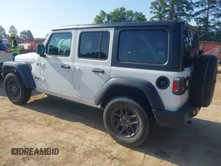 2024 Jeep Wrangler Sport S with VIN 1C4PJXDN2RW276247, listed as a IAAI auction lot 42323514 with 19,162 mi miles and . Bid and sale history available at DreamBid. Image 3.