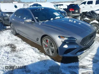 2024 Genesis G70 3.3T Sport Advanced with VIN KMTG54SE7RU136939, listed as a IAAI auction lot 41293218 with 8,160 mi miles. Bid and sale history available at carsss.com. Image 1.