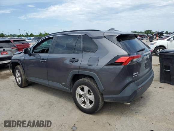 2020 Toyota RAV4 Hybrid XLE with VIN 2T3RWRFV3LW076759, listed as a Copart auction lot 60330435 with 128,274 mi miles and Salvage title. Bid and sale history available at DreamBid. Image 2.