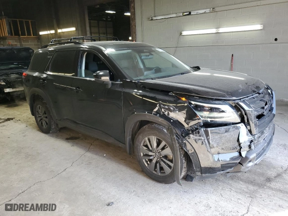 2023 Nissan Pathfinder SV with VIN 5N1DR3BD2PC269694, listed as a Copart auction lot 48601605 with 33,232 mi miles and Salvage Title. Bid and sale history available at carsss.com. Image 4.