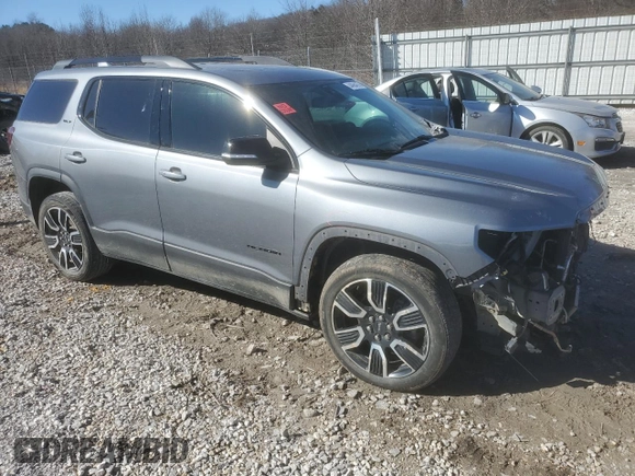 2021 GMC Acadia SLT with VIN 1GKKNMLS6MZ173655, listed as a Copart auction lot 44964875 with 127,669 mi miles and Salvage title. Bid and sale history available at DreamBid. Image 4.