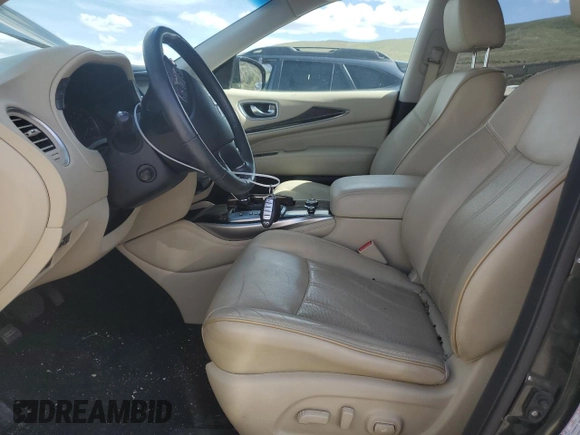 2015 Infiniti QX60 with VIN 5N1AL0MM3FC505087, listed as a Copart auction lot 57347515 with 74,352 mi miles and Salvage title. Bid and sale history available at DreamBid. Image 7.