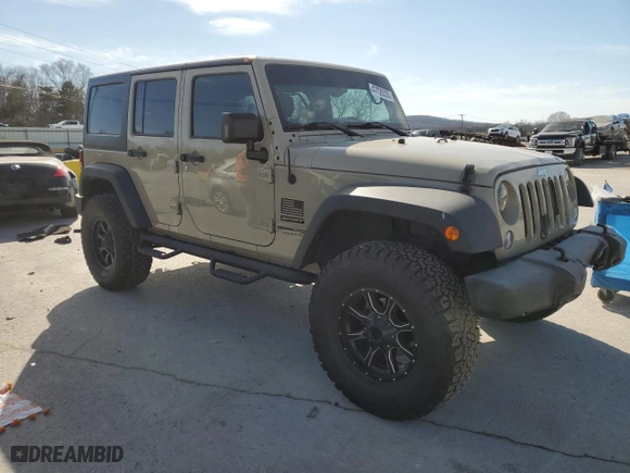 2018 Jeep Wrangler JK Unlimited Sport with VIN 1C4BJWDG5JL878507, listed as a Copart auction lot 47029335 with 62,694 mi miles and Salvage Title. Bid and sale history available at carsss.com. Image 4.