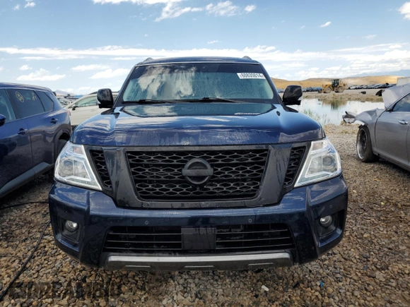 2019 Nissan Armada SV with VIN JN8AY2NC1K9582074, listed as a Copart auction lot 60835014 with 97,667 mi miles and Salvage Title. Bid and sale history available at carsss.com. Image 5.