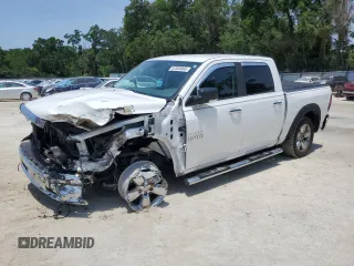 2018 Ram 1500 Big Horn z VIN 1C6RR7LT7JS254698, wystawiony jako Copart lot #57526965 z przebiegiem 46 700 mil mil oraz Szkoda całkowita • Salvage title. Historia ofert i sprzedaży dostępna na DreamBid. Obrazek 1.