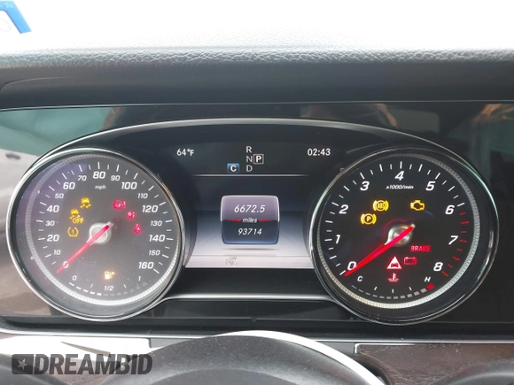 2019 Mercedes-Benz E-Class E 300 with VIN WDDZF4JB0KA512311, listed as a IAAI auction lot 41720142 with 93,714 mi miles. Bid and sale history available at carsss.com. Image 7.