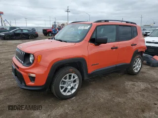 2019 Jeep Renegade Sport z VIN ZACNJBAB7KPK33785, wystawiony jako Copart lot #55178075 z przebiegiem 51 708 mil mil oraz Szkoda całkowita • Salvage title. Historia ofert i sprzedaży dostępna na DreamBid. Obrazek 1.
