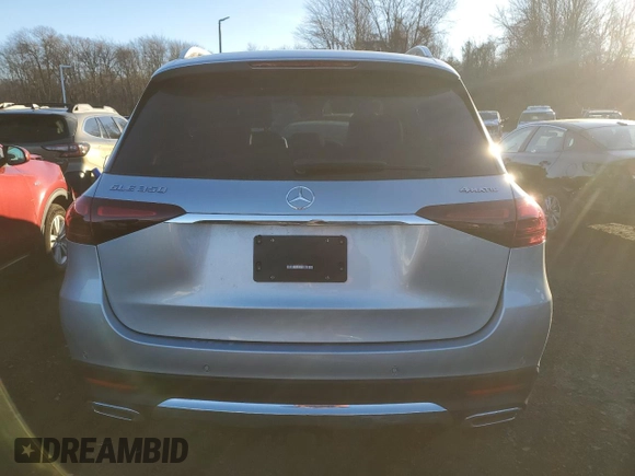 2025 Mercedes-Benz GLE 350 with VIN 4JGFB4FB9SB331036, listed as a Copart auction lot 41827195 with 279 mi miles and Salvage title. Bid and sale history available at DreamBid. Image 6.