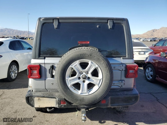 2019 Jeep Wrangler Unlimited Sport S with VIN 1C4HJXDG0KW577711, listed as a Copart auction lot 43161505 with 93,581 mi miles and Clean Title. Bid and sale history available at carsss.com. Image 6.