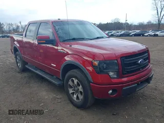 2014 Ford F-150 XL with VIN 1FTFW1ET5EKG39875, listed as a IAAI auction lot 41795435 with 133,062 mi miles. Bid and sale history available at carsss.com. Image 1.