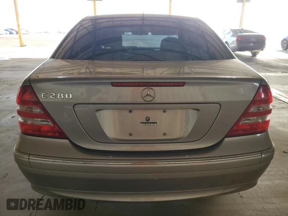 2006 Mercedes-Benz C 280 Luxury with VIN WDBRF54H76A904559, listed as a Copart auction lot 80282224 with 164,401 mi miles and Salvage Title. Bid and sale history available at DreamBid. Image 6.