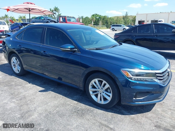 2020 Volkswagen Passat 2.0T S with VIN 1VWAA7A37LC023763, listed as a IAAI auction lot 39381396 with 53,113 mi miles. Bid and sale history available at carsss.com. Image 1.