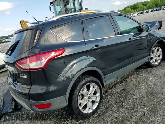 2015 Ford Escape Titanium with VIN 1FMCU0J96FUC59510, listed as a Copart auction lot 57091765 with 120,586 mi miles and Salvage title. Bid and sale history available at DreamBid. Image 14.