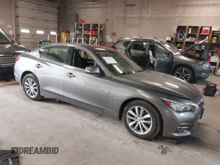 2015 Infiniti Q50 Premium with VIN JN1BV7AR6FM398836, listed as a IAAI auction lot 41836719 with 57,804 mi miles. Bid and sale history available at carsss.com. Image 1.