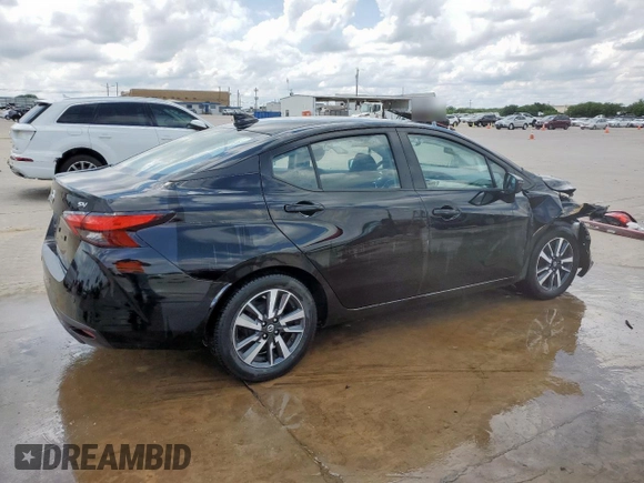 2021 Nissan Versa SV with VIN 3N1CN8EVXML859612, listed as a Copart auction lot 58491295 with 86,335 mi miles and Salvage title. Bid and sale history available at DreamBid. Image 3.