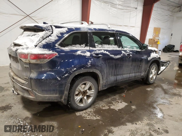 2016 Toyota Highlander Hybrid Limited with VIN 5TDDCRFH2GS020400, listed as a Copart auction lot 43941735 with 111,161 mi miles and Salvage Title. Bid and sale history available at carsss.com. Image 3.