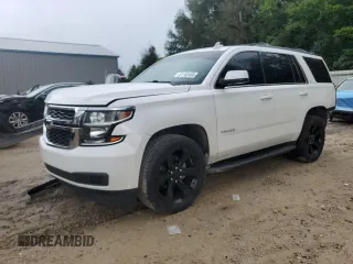 2018 Chevrolet Tahoe LT z VIN 1GNSCBKC5JR310992, wystawiony jako Copart lot #61163495 z przebiegiem Nie podano mil oraz Szkoda całkowita • Salvage title. Historia ofert i sprzedaży dostępna na DreamBid. Obrazek 1.