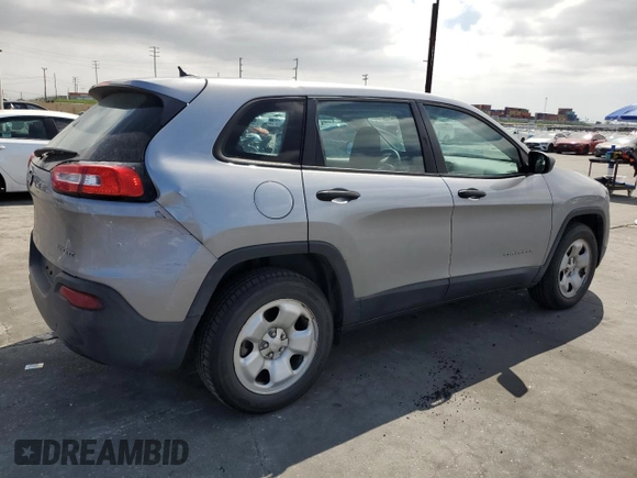 2017 Jeep Cherokee Sport with VIN 1C4PJMAB6HW569835, listed as a Copart auction lot 50601275 with 134,818 mi miles and Salvage Title. Bid and sale history available at carsss.com. Image 3.