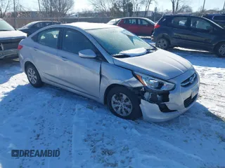 2016 Hyundai Accent SE with VIN KMHCT4AE5GU946079, listed as a IAAI auction lot 41635269 with 120,819 mi miles. Bid and sale history available at carsss.com. Image 1.