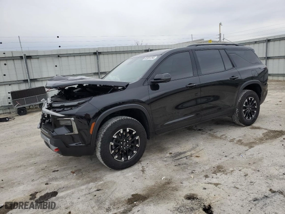 2024 Chevrolet Traverse AWD Z71 with VIN 1GNEVJKS1RJ208754, listed as a Copart auction lot 82891294 with 6,559 mi miles and Salvage Title. Bid and sale history available at carsss.com. Image 1.