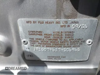 2007 Subaru Impreza WRX z VIN JF1GD74617H506965, wystawiony jako IAAI lot #41942978 z przebiegiem 108 935 mil mil oraz . Historia ofert i sprzedaży dostępna na DreamBid. Obrazek 9.