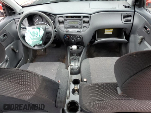2007 Kia Rio LX with VIN KNADE123376248277, listed as a Copart auction lot 66108224 with 117,618 mi miles and Salvage Title. Bid and sale history available at carsss.com. Image 8.
