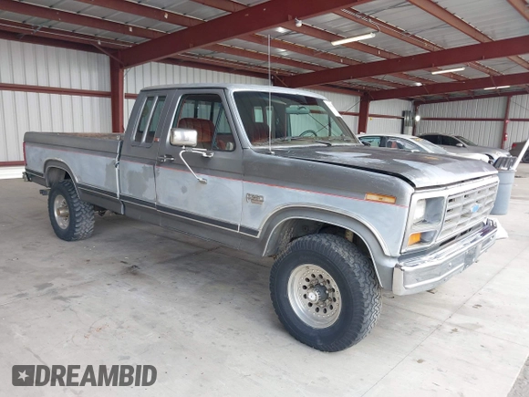 1986 Ford F-250 with VIN 1FTHX26L7GKB43411, listed as a IAAI auction lot 42258434 with 21,142 mi miles and . Bid and sale history available at DreamBid. Image 1.