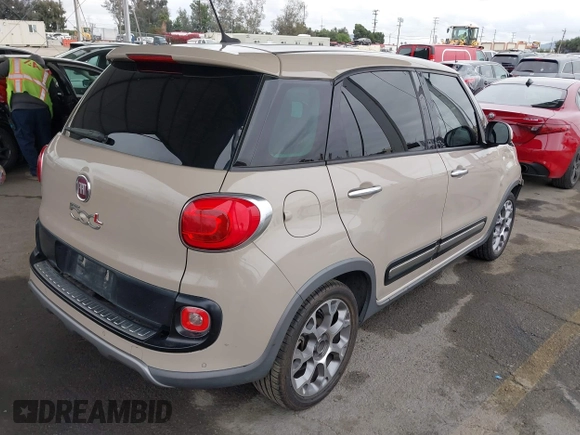 2014 FIAT 500L Trekking with VIN ZFBCFADHXEZ015287, listed as a IAAI auction lot 42063297 with 81,858 mi miles and . Bid and sale history available at DreamBid. Image 4.