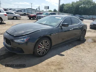 2016 Maserati Ghibli S with VIN ZAM57RSA5G1185237, listed as a Copart auction lot 64977834 with 58,640 mi miles and Salvage Title. Bid and sale history available at carsss.com. Image 1.