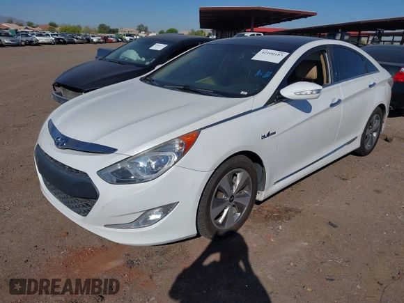 2012 Hyundai Sonata Hybrid with VIN KMHEC4A41CA054925, listed as a IAAI auction lot 42100183 with Not Provided miles and . Bid and sale history available at DreamBid. Image 2.