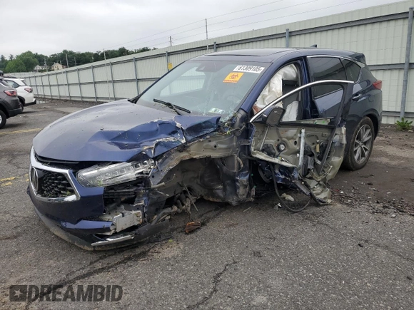 2021 Acura RDX Technology with VIN 5J8TC2H55ML015938, listed as a Copart auction lot 61309105 with Not provided miles and Salvage title. Bid and sale history available at DreamBid. Image 1.