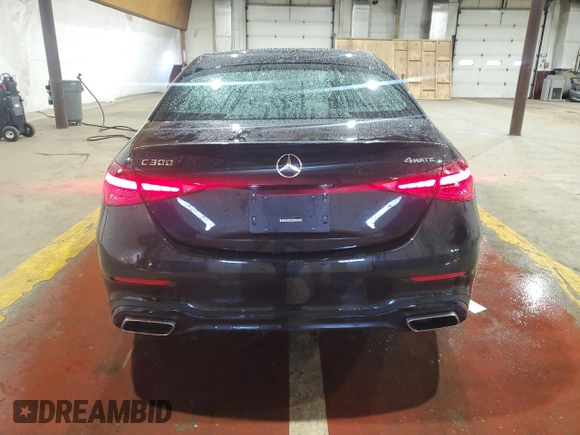 2024 Mercedes-Benz C 300 with VIN W1KAF4HB0RR219264, listed as a Copart auction lot 48209655 with 756 mi miles and Salvage Title. Bid and sale history available at DreamBid. Image 6.