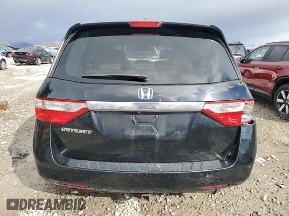 2011 Honda Odyssey EX-L with VIN 5FNRL5H67BB001266, listed as a Copart auction lot 48247265 with 160,524 mi miles and Salvage Title. Bid and sale history available at DreamBid. Image 6.