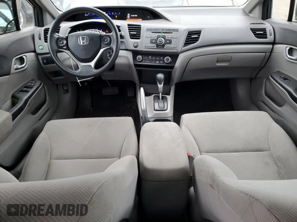 2012 Honda Civic LX with VIN 19XFB2F53CE313803, listed as a Copart auction lot 49202085 with 144,868 mi miles and Salvage Title. Bid and sale history available at DreamBid. Image 8.