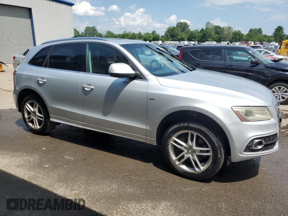 2013 Audi Q5 Premium Plus with VIN WA1DGAFPXDA054231, listed as a Copart auction lot 64730575 with 128,807 mi miles and Salvage title. Bid and sale history available at DreamBid. Image 4.