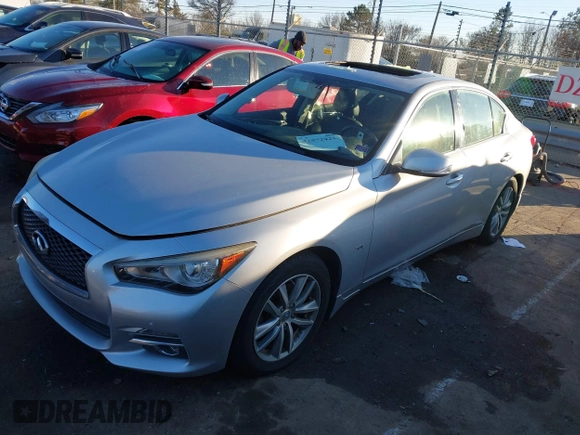 2017 Infiniti Q50 Premium with VIN JN1EV7AR7HM832424, listed as a IAAI auction lot 41372421 with 65,140 mi miles and . Bid and sale history available at DreamBid. Image 17.