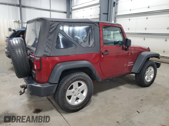 2012 Jeep Wrangler Sport с VIN 1C4AJWAG8CL116775, выставлен на аукционе Copart как лот 50083565 с пробегом 124 581 миль миль и Списание • Salvage title. История ставок и продаж доступна на DreamBid. Изображение 3.
