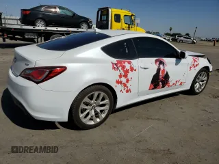 2014 Hyundai Genesis Coupe 2.0T with VIN KMHHT6KD2EU118818, listed as a Copart auction lot 73798724 with 160,059 mi miles and Salvage title. Bid and sale history available at DreamBid. Image 3.