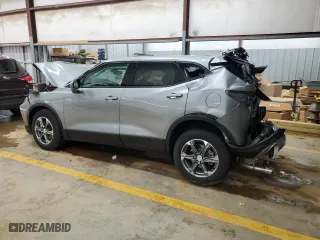 2023 Chevrolet Blazer LT with VIN 3GNKBHR40PS231644, listed as a Copart auction lot 45296355 with 0 mi miles and Salvage Title. Bid and sale history available at carsss.com. Image 2.