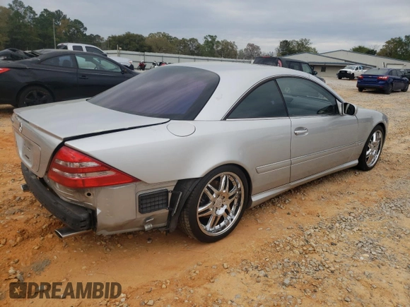 2001 Mercedes-Benz CL 500/600 with VIN WDBPJ78J41A016004, listed as a Copart auction lot 50155355 with 75,051 mi miles and Salvage Title. Bid and sale history available at DreamBid. Image 3.