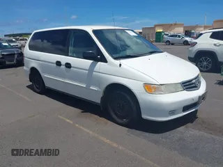 2002 Honda Odyssey LX with VIN 5FNRL18502B056707, listed as a IAAI auction lot 42515727 with 251,561 mi miles and . Bid and sale history available at DreamBid. Image 1.