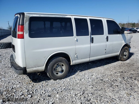 2011 Chevrolet Express Passenger 1LT with VIN 1GAWGRFG1B1101746, listed as a Copart auction lot 45645275 with 216,493 mi miles and Salvage Title. Bid and sale history available at carsss.com. Image 3.