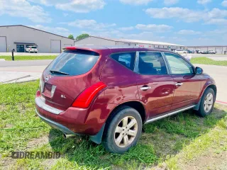 2007 Nissan Murano SL with VIN JN8AZ08T27W527641, listed as a Copart auction lot 56047425 with 121,670 mi miles and Salvage Title. Bid and sale history available at carsss.com. Image 4.