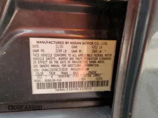 2006 Nissan Altima 2.5 z VIN 1N4AL11D56C153019, wystawiony jako Copart lot #58492455 z przebiegiem 179 312 mil mil oraz Szkoda całkowita • Salvage title. Historia ofert i sprzedaży dostępna na DreamBid. Obrazek 13.